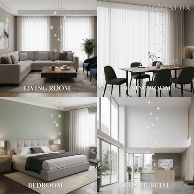 Excelis Modern Silver Crystal Chandelier – Stainless Steel with Clear Crystals Hanging Mount