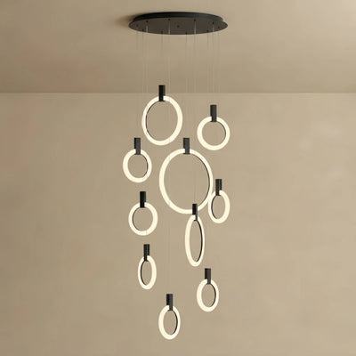  Chandelier – Concentric Design for Staircase & Living Room