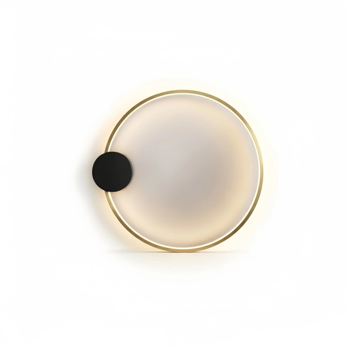 Minimalist Sun Copper Pendant Light – Matte Black Adjustable Brightness for Bedroom