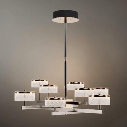 Excelis_Modern_Luxury_Tiered_Gold_Pearl_Black_Chandelier