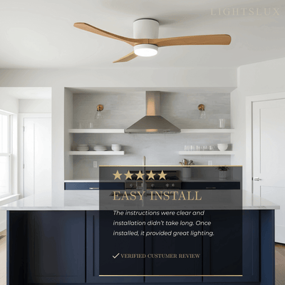 Lunara Nordic Ceiling Fan Light