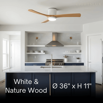 Lunara Nordic Ceiling Fan Light