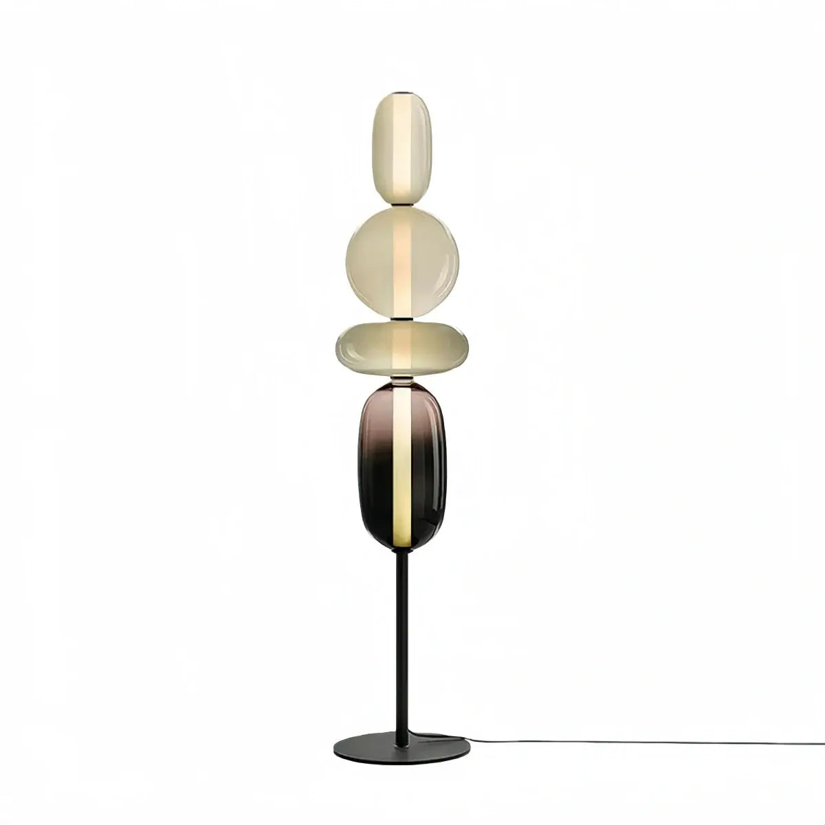 Prisma Modern Floor Lamp – Hand-Blown Crystal Interactive Design