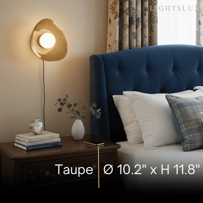  Wall Light — Handcrafted Ceramic & Translucent Glass for Living Room
