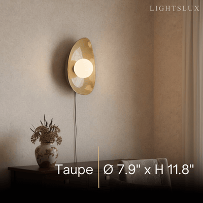  Wall Light — Handcrafted Ceramic & Translucent Glass for Living Room