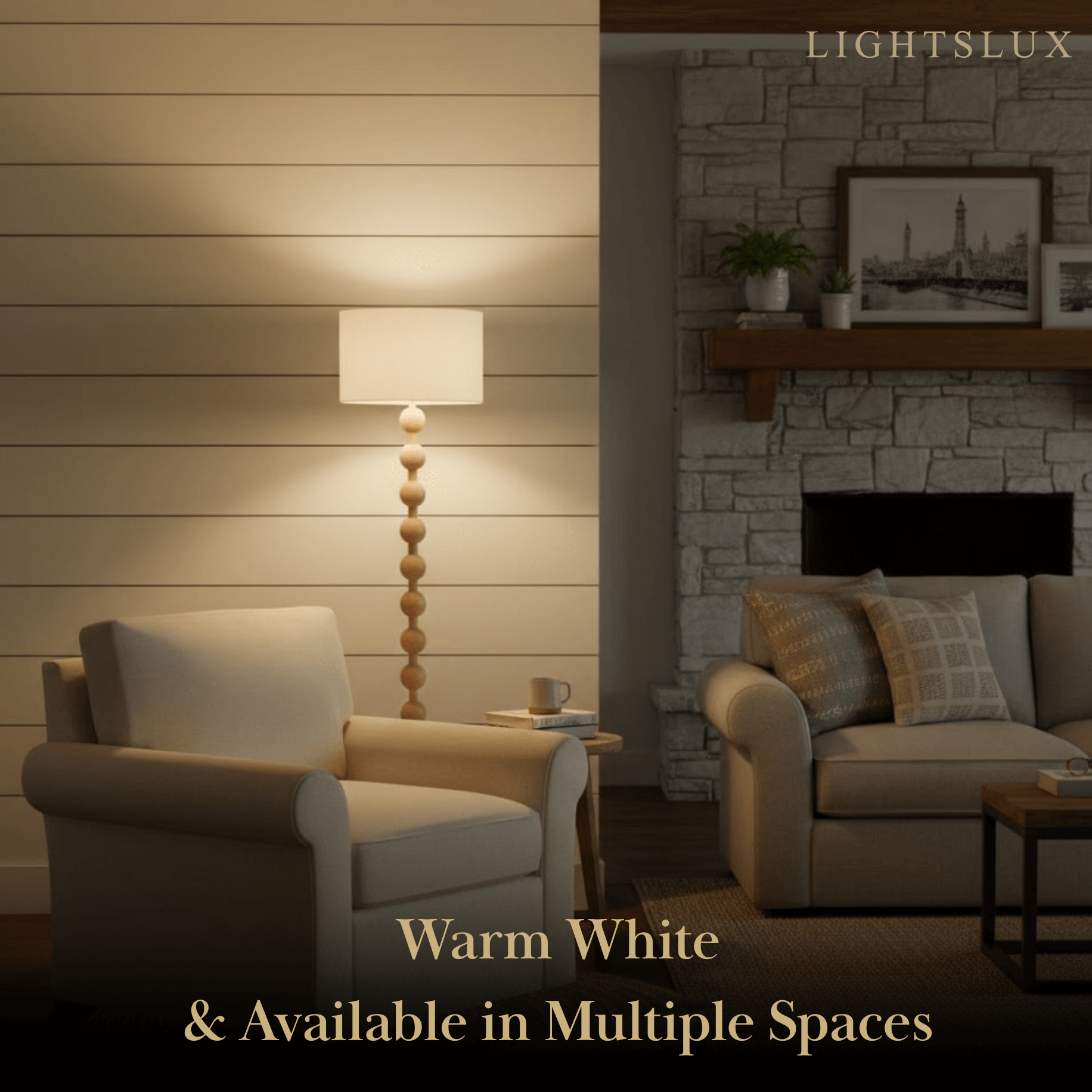 Solid Ash Wood Floor Lamp 