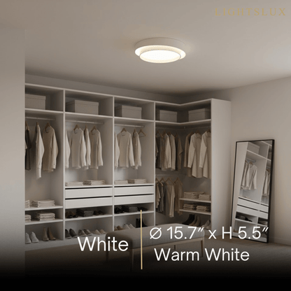 Contemporary Cylinder Ceiling Light — Matte Neutral LED for Living Room