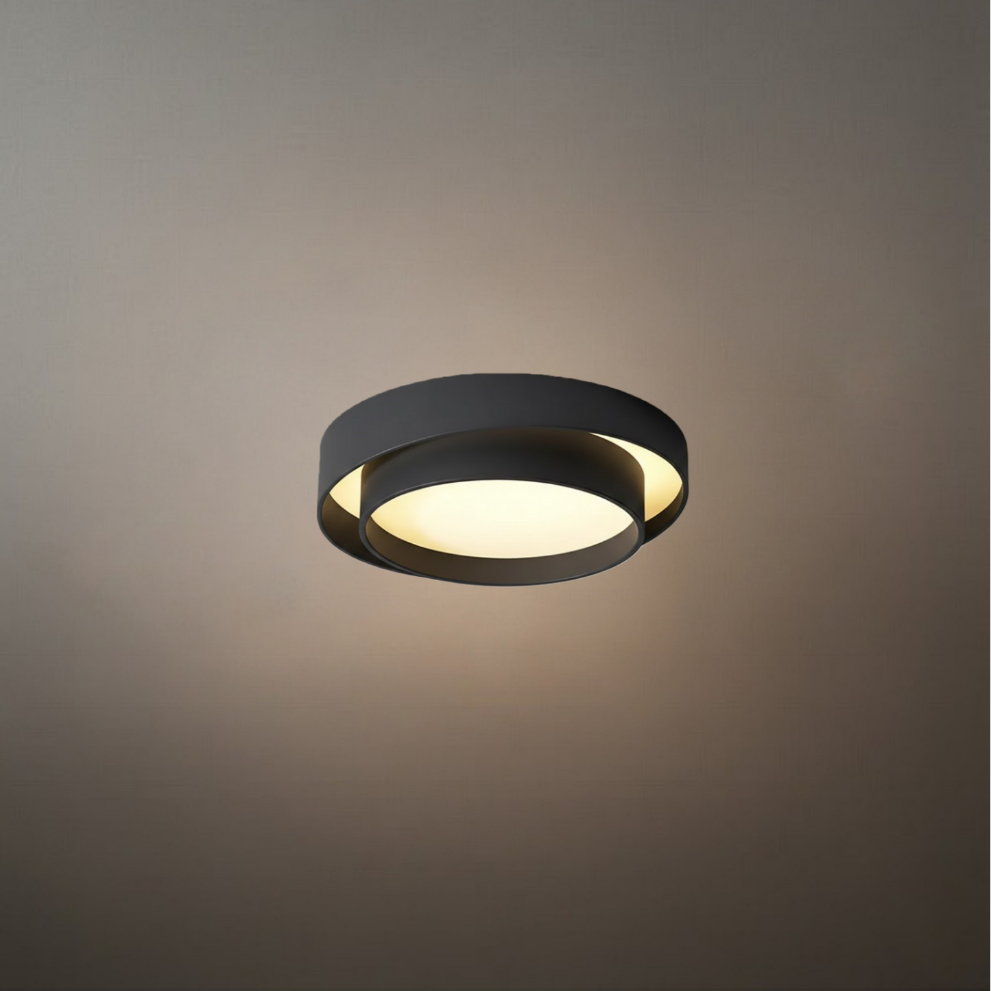 Contemporary Cylinder Ceiling Light — Matte Neutral LED for Living Room
