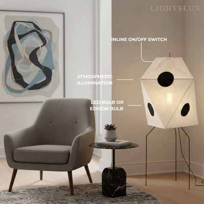 Japanese Rice Paper Floor Lamp