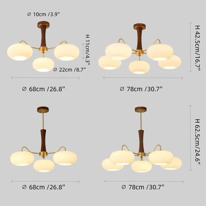 Modern Moon Pendant Light – Mulberry Silk White