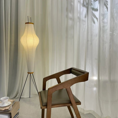 Japanese Floor Lamp – Mulberry Paper Lantern Light 