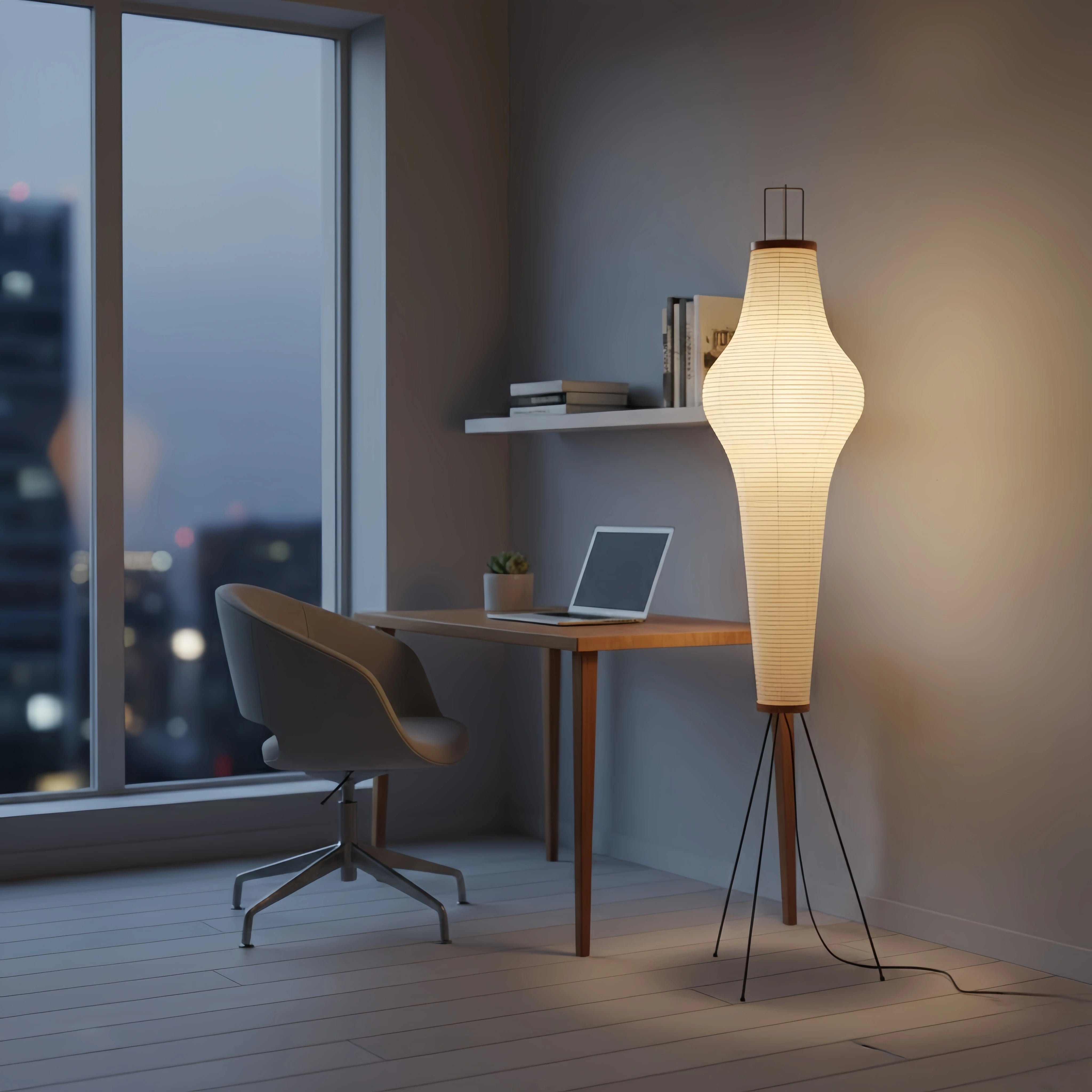 Japanese_Floor_Lamp_Mulberry_Paper_Lantern_Light