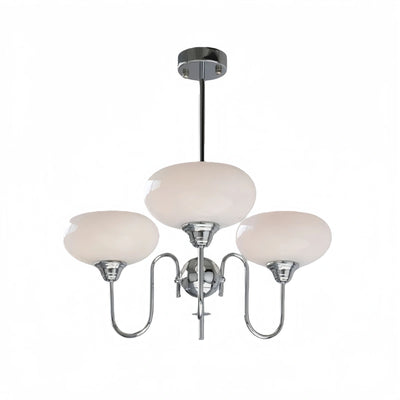 Modern Glass Chandelier – Gold or Chrome Multi-Light Ceiling Lamp