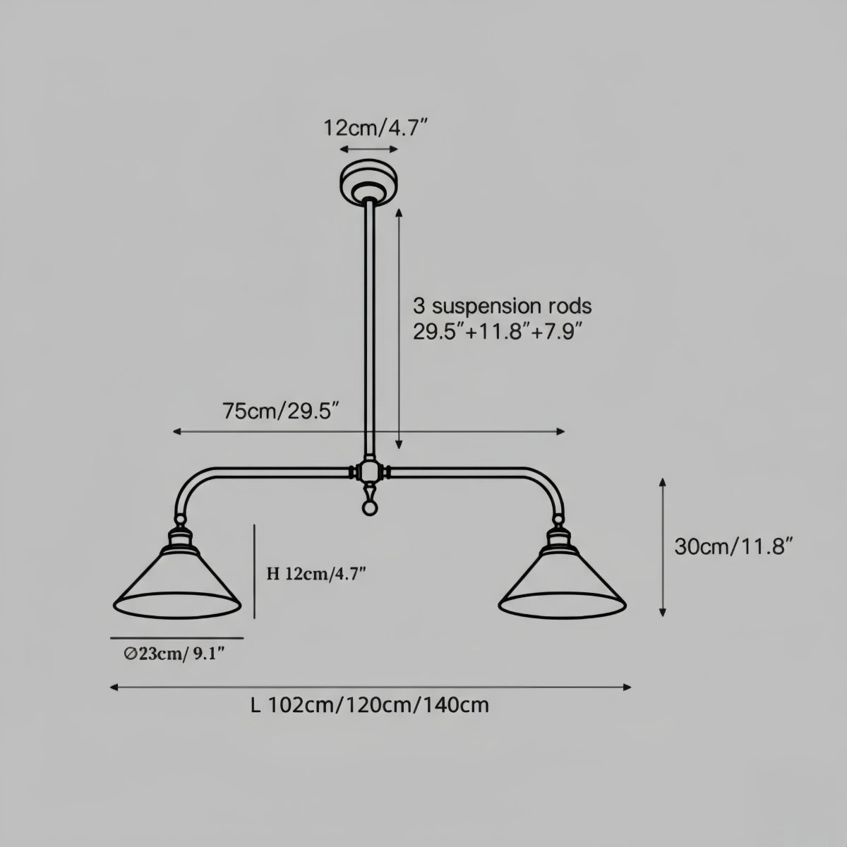 Modern Brass Pendant Light – White Ceramic Island Chandelier