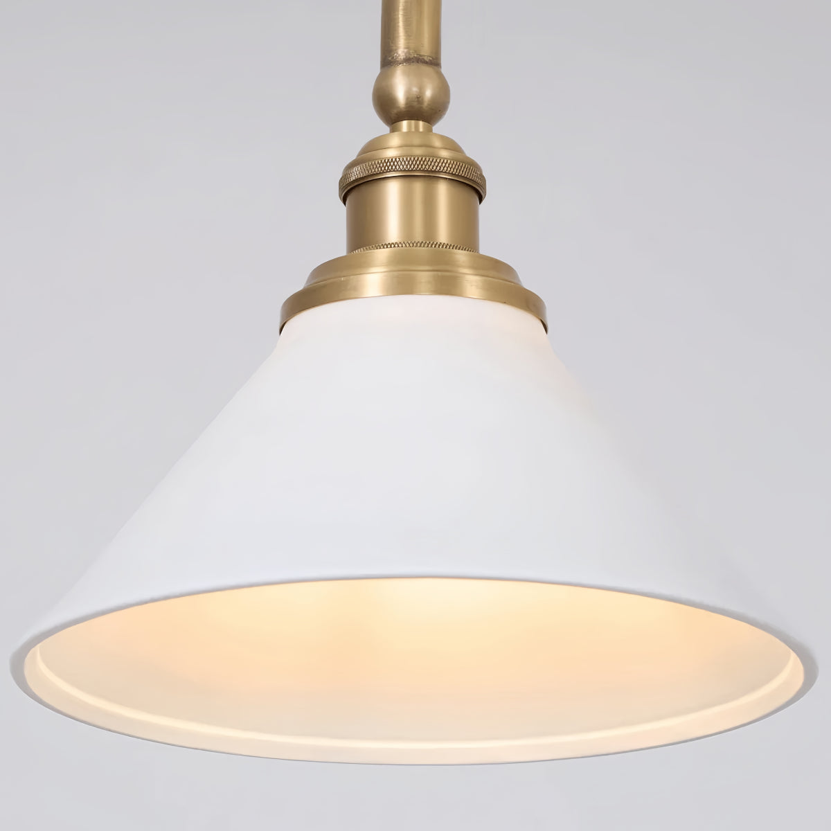 Modern Brass Pendant Light – White Ceramic Island Chandelier