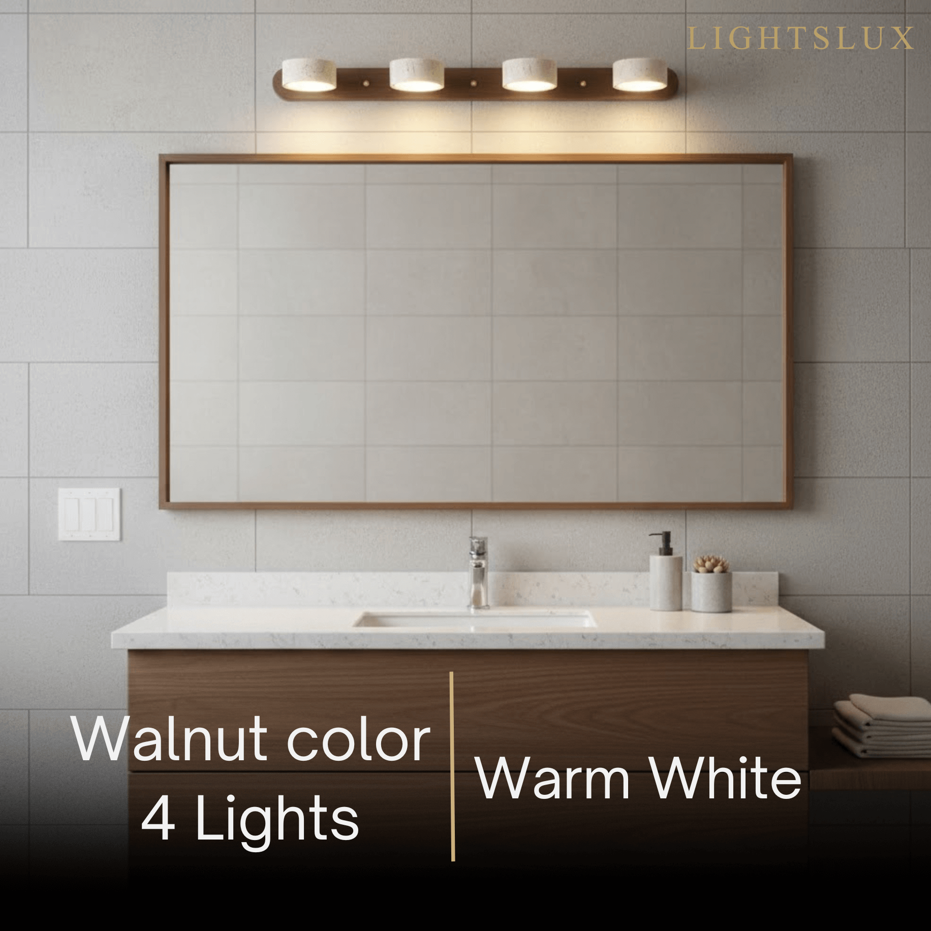 Modern Travertine Wall Light – Wood and Stone LED Sconce
