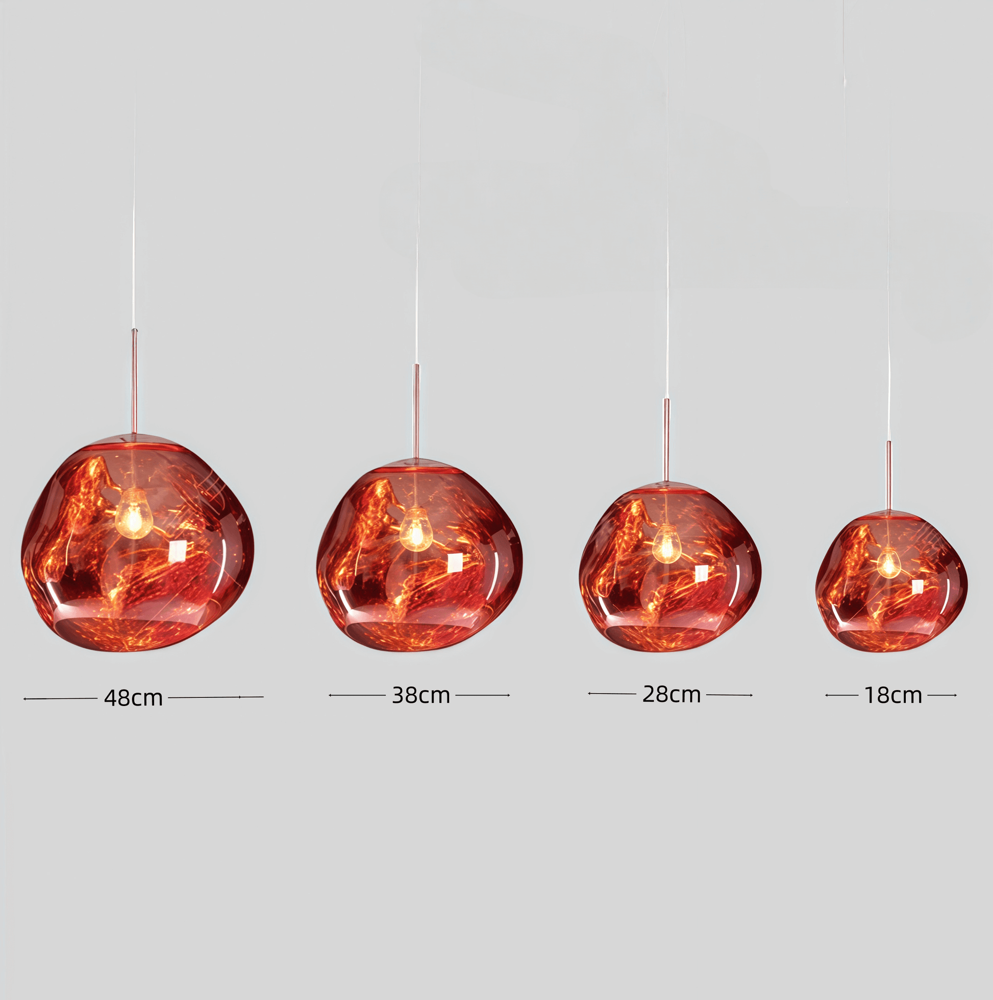 Contemporary Twisted Pendant Lamp — Mirror Finish in 4 Color