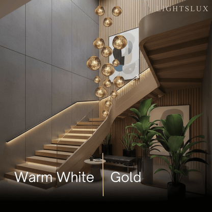 Contemporary Twisted Pendant Lamp — Mirror Finish in 4 Color