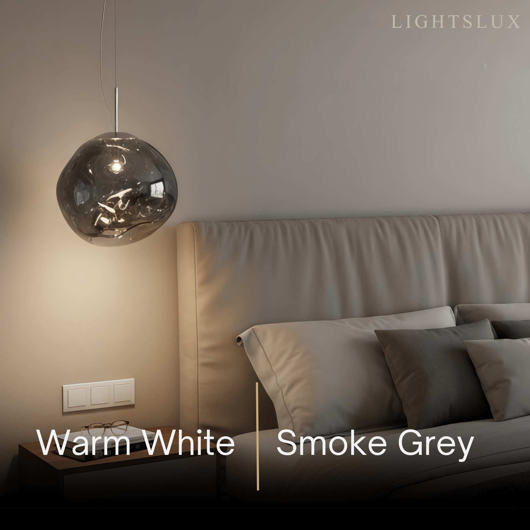 Contemporary Twisted Pendant Lamp — Mirror Finish in 4 Color