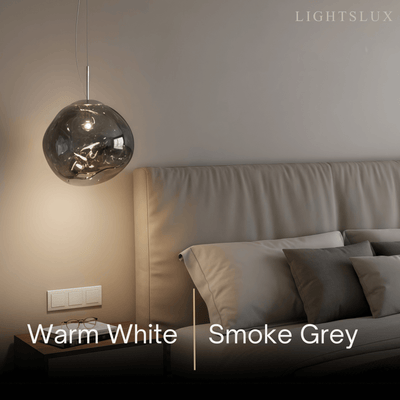 Contemporary Twisted Pendant Lamp — Mirror Finish in 4 Color