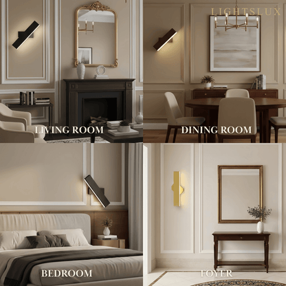 Arcato Modern Rectangular Wall Lamp for Bedroom
