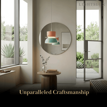 Morandia Art Deco Contrast Color Pendant Light - Metal