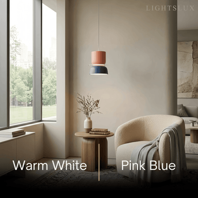 Morandia Art Deco Contrast Color Pendant Light - Metal