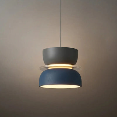 Morandia Art Deco Contrast Color Pendant Light - Metal