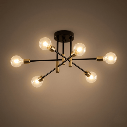 Modern Branching Chandelier 