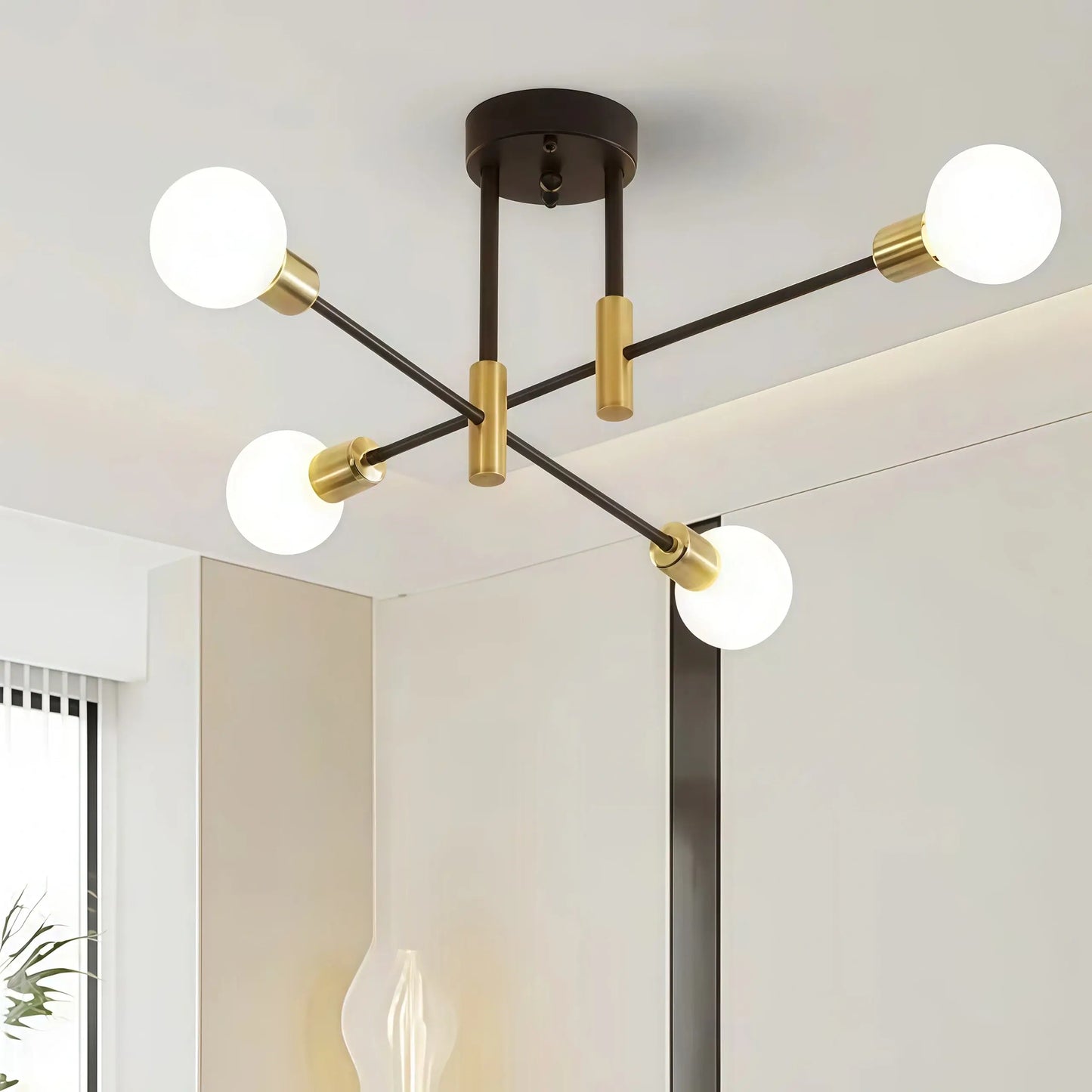 Modern Branching Chandelier 