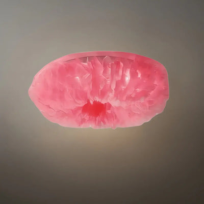 Lunara Art Deco Round Ceiling Light Art Feather
