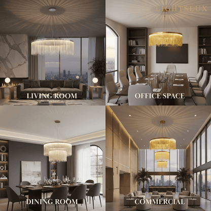 Royal Pendant Light –Gold/Satin Nickel Metal Finish