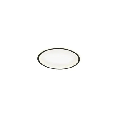 Embrace Modern Round Ceiling Light – Black&White Metal for Living Room