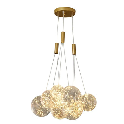 Designer Bubble Pendant Light — Clear Glass