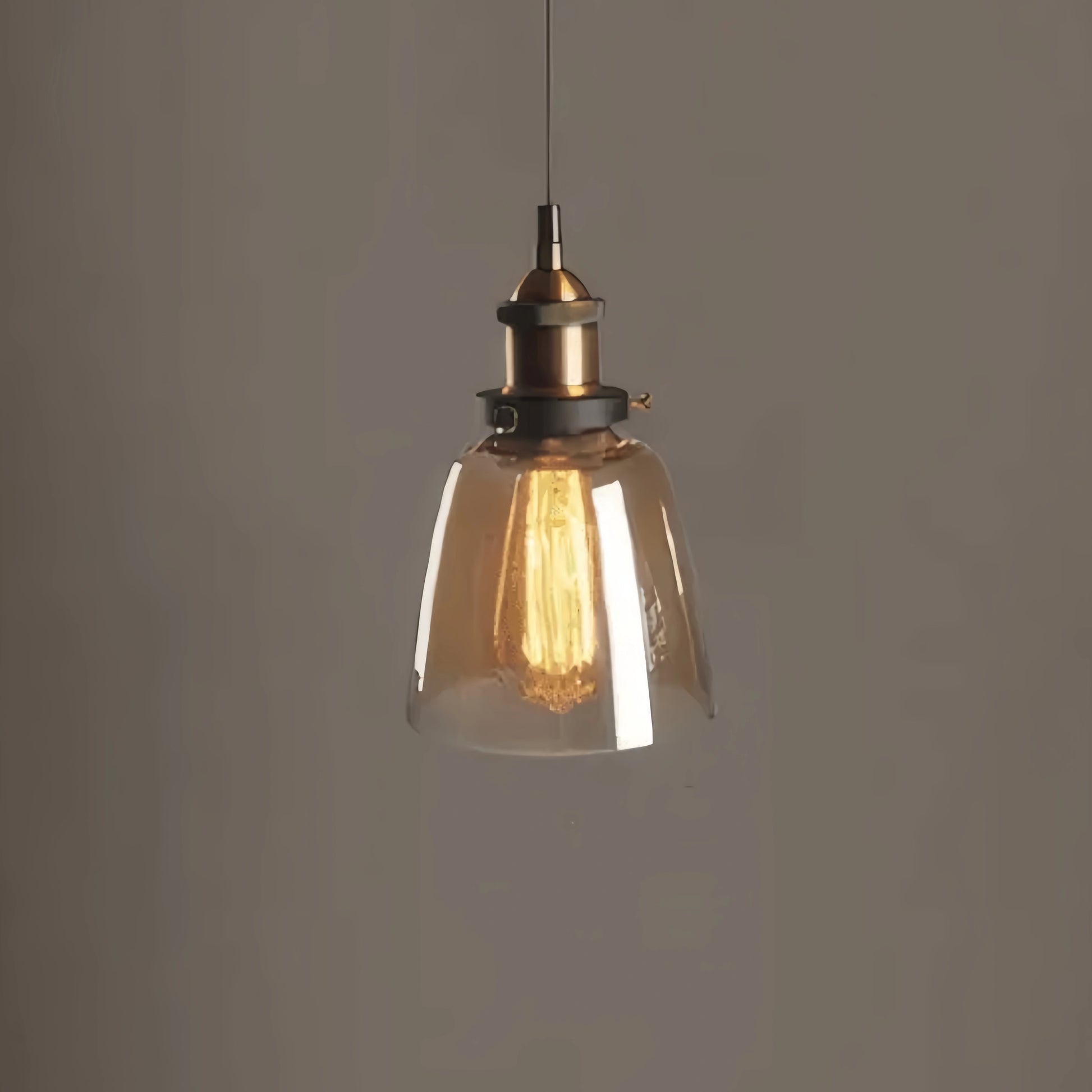 Irondale Industrial Glass Pendant Light 