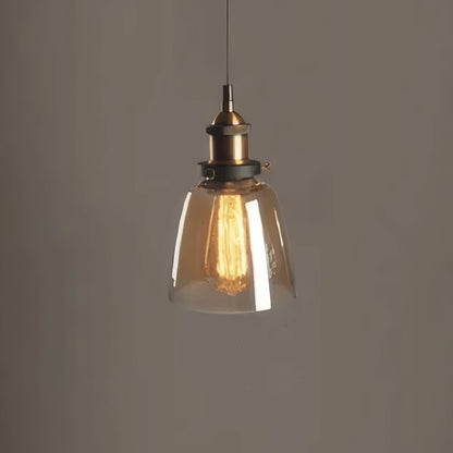 Irondale Industrial Glass Pendant Light 