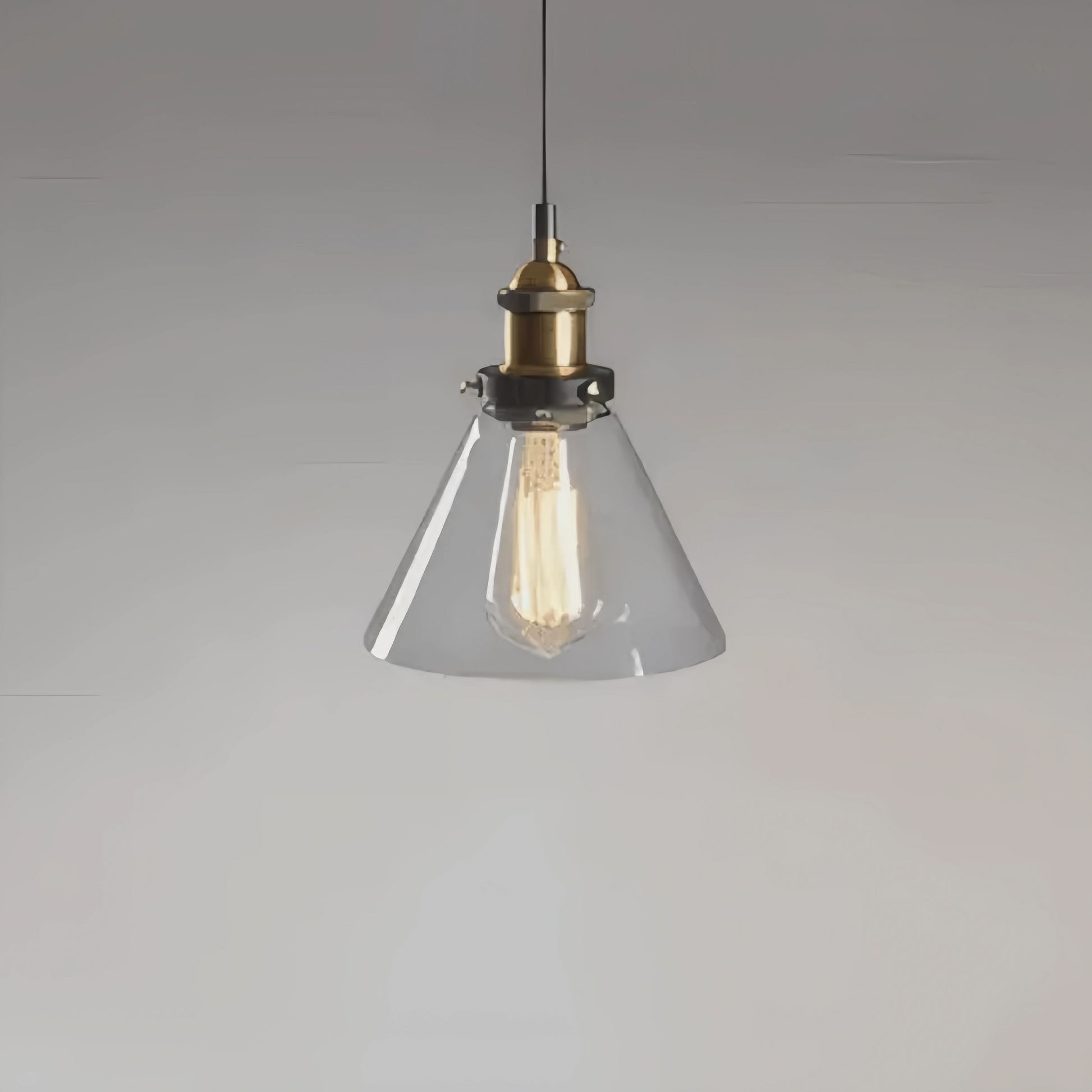 Irondale Industrial Glass Pendant Light 
