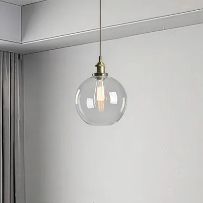 Irondale Industrial Glass Pendant Light 