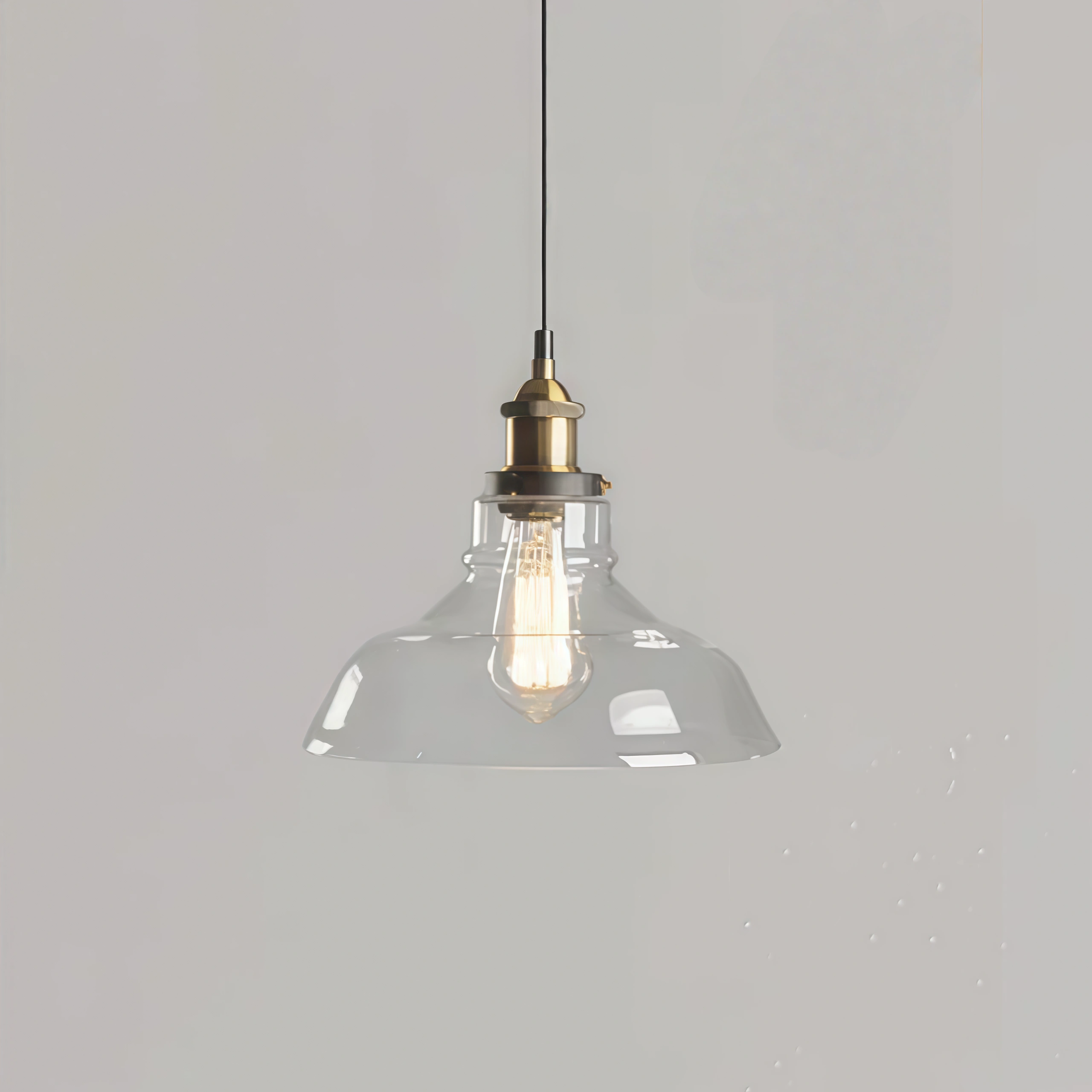 Irondale Industrial Glass Pendant Light 