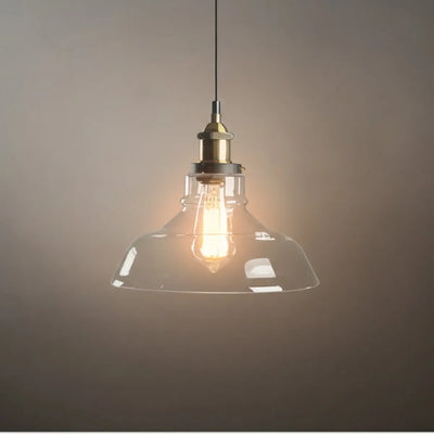 Irondale Industrial Glass Pendant Light