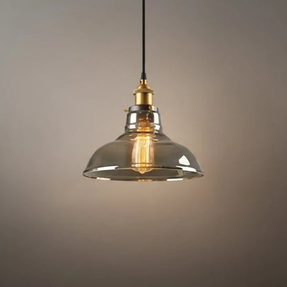 Irondale Industrial Glass Pendant Light