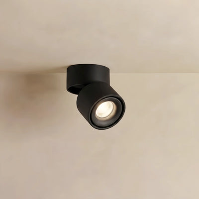  Ceiling Light - Black/White Metal for Bedroom