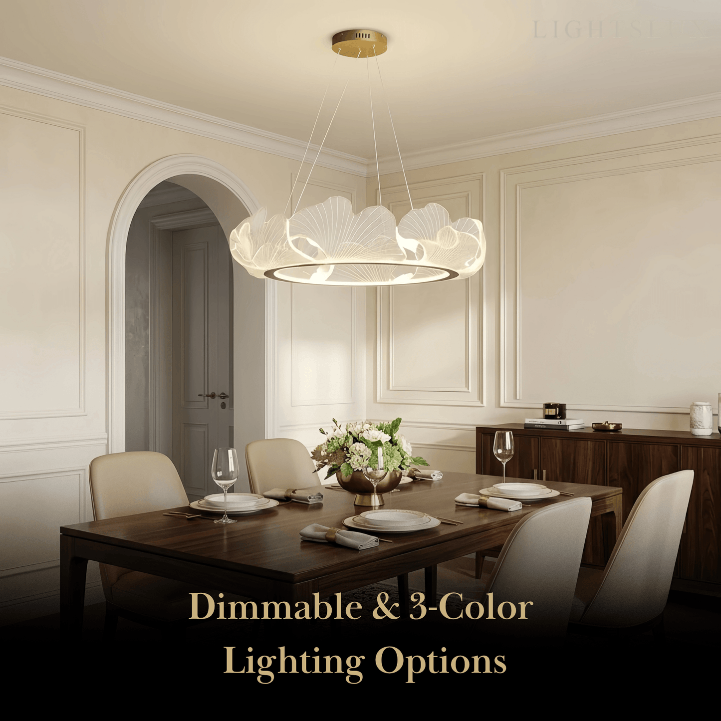 Excelis Modern Metal/Acrylic Chandelier