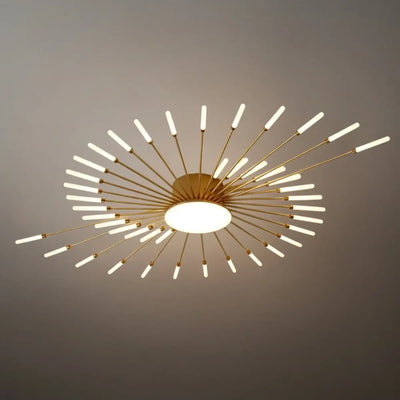 Nebula Modern Firework Ceiling Light –  Gold/Black for Bedroom Dining Room Living Room