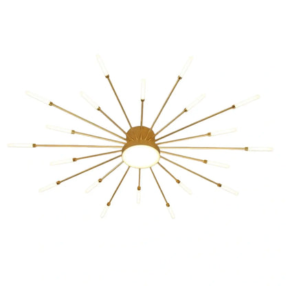 Nebula Modern Firework Ceiling Light –  Gold/Black for Bedroom Dining Room Living Room