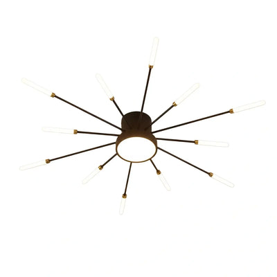 Nebula Modern Firework Ceiling Light –  Gold/Black for Bedroom Dining Room Living Room