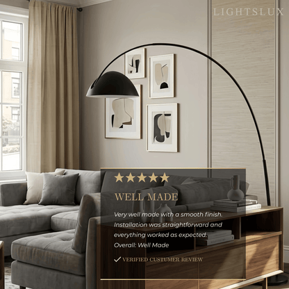 Velora Modern Black Floor Lamp