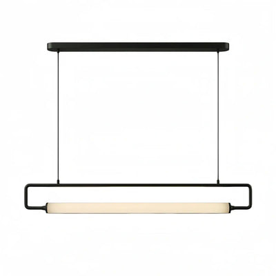 Arcato Minimalist Rectangular Pendant Light - Metal & Acrylic for Kitchen