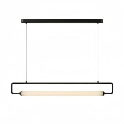 Arcato Minimalist Rectangular Pendant Light - Metal & Acrylic for Kitchen