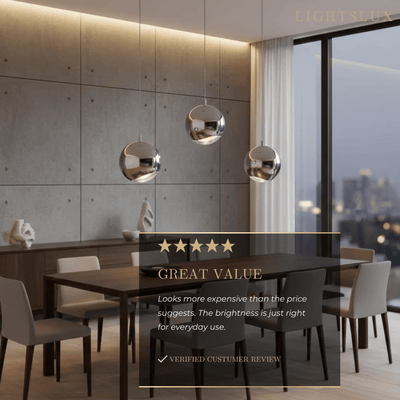 Excelis Modern Ball Pendant Light Gold
